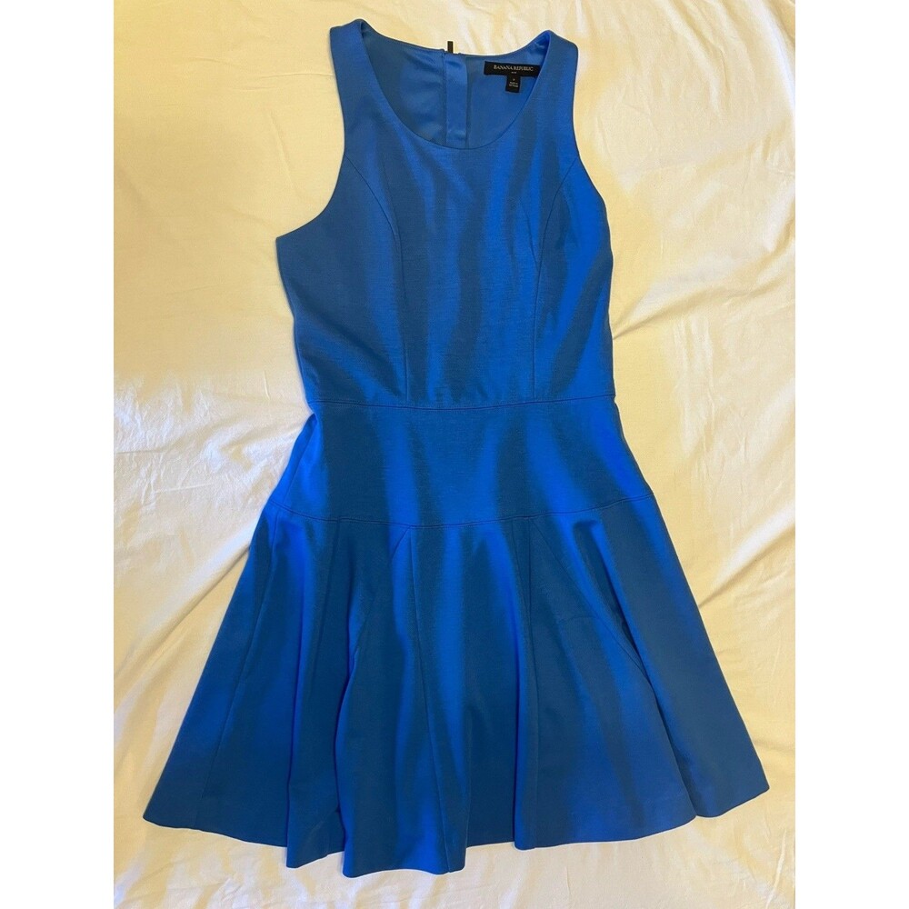 Banana Republic Dress Womens Size 2 Blue Sleeveless
